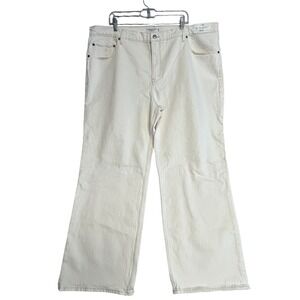 Abercrombie & Fitch Women's Jeans 36 22s Cream The 90s Relaxed High Rise  NWT